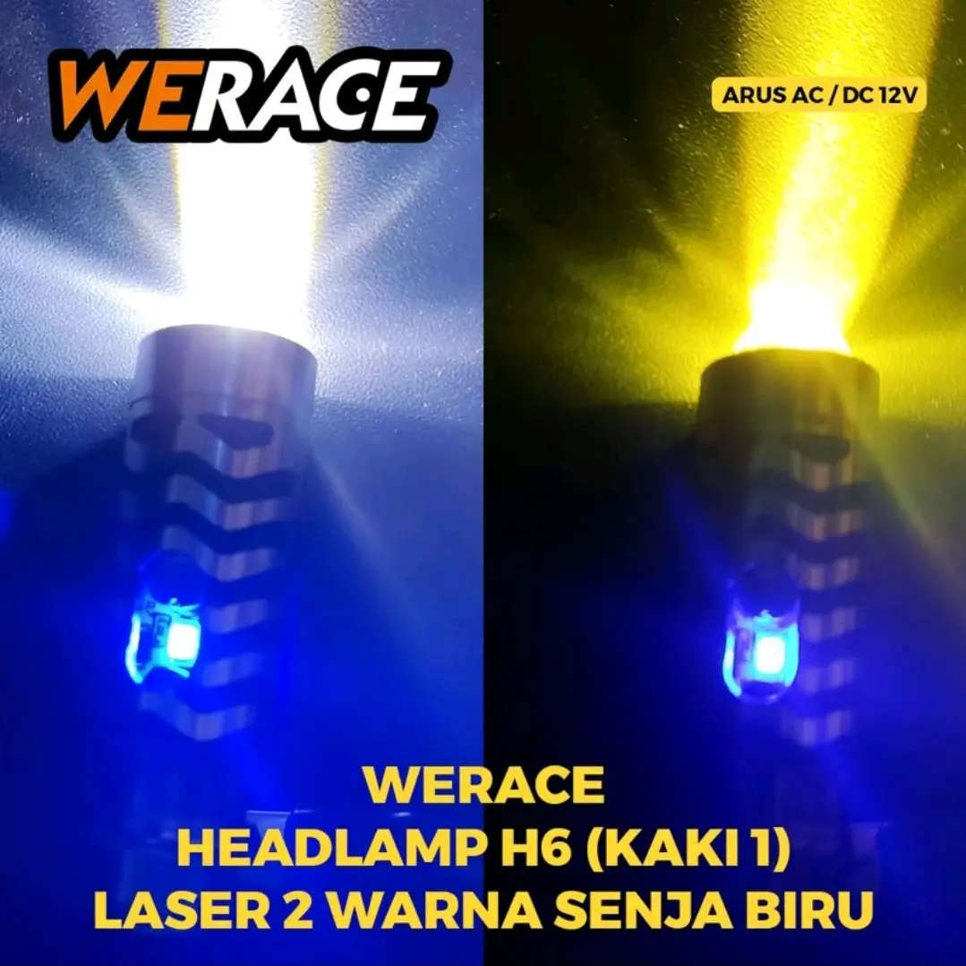 Lampu depan Putih Kuning Plus Senja biru universal motor
