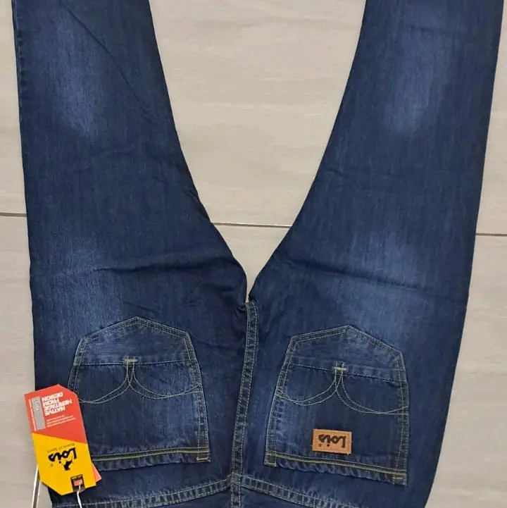 CELANA LOIS PREMIUM, HANYA 2 WARNA ORIGINAL Jeans Biru Nyaman Denim Pria Panjang Keren Hitam