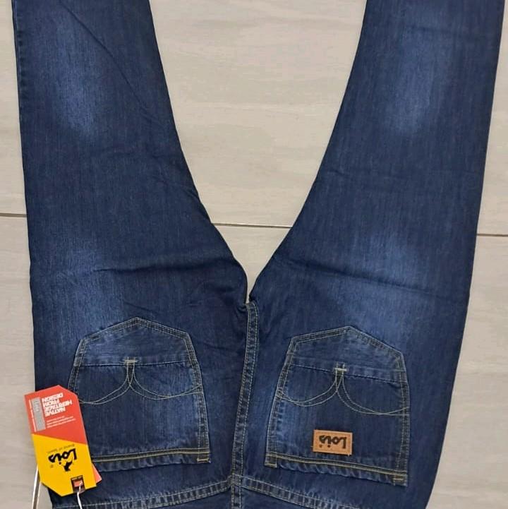 TERBRU CELANA LOIS PREMIUM, HANYA 2 WARNA ORIGINAL Jeans Biru Nyaman Denim Panjang Cowok Keren Pria Tebal 1