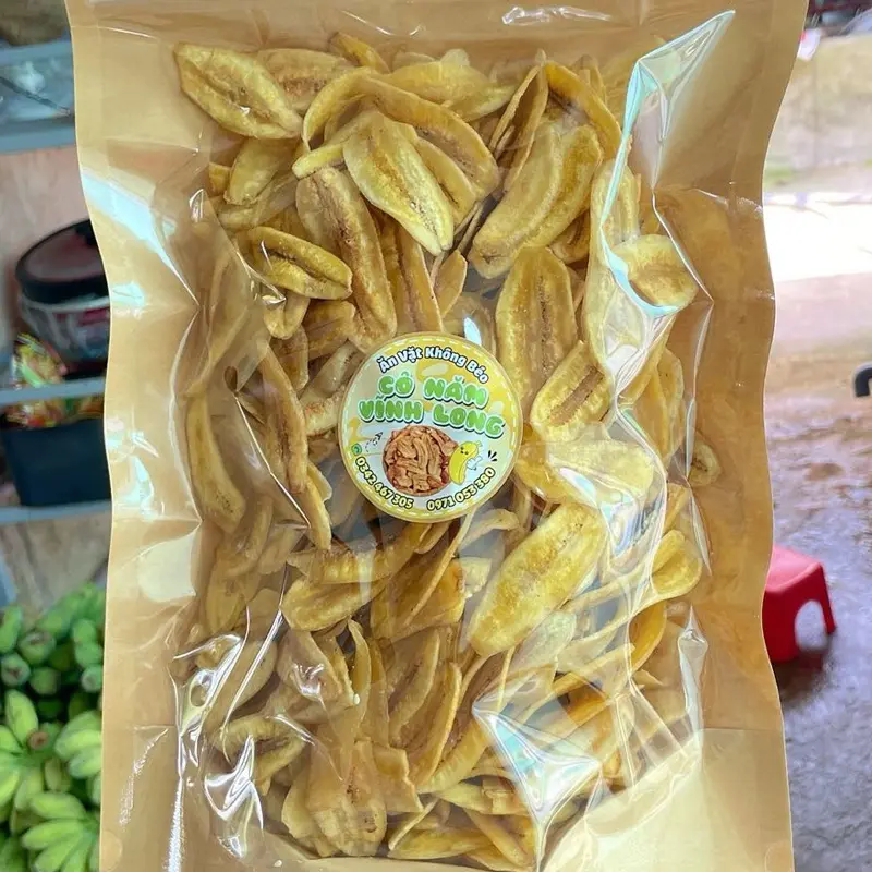 TÚI 500g CHUỐI SÁP- ĐƯỜNG ÍT - MỎNG - GIÒN RỤM NGỌT VỪA DỄ ĂN 4