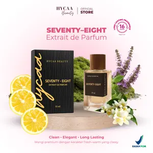 HYCAA Extrait De Parfum Seventy Eight 50 ml Parfum Elegan untuk Wanita dan Pria Aroma Menarik dan Tahan Lama Ideal untuk Sehari-hari
