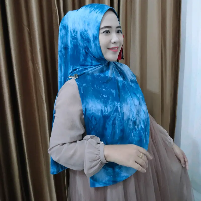 hijab farida segitiga instan oval Muslim Wanita Mewah 4