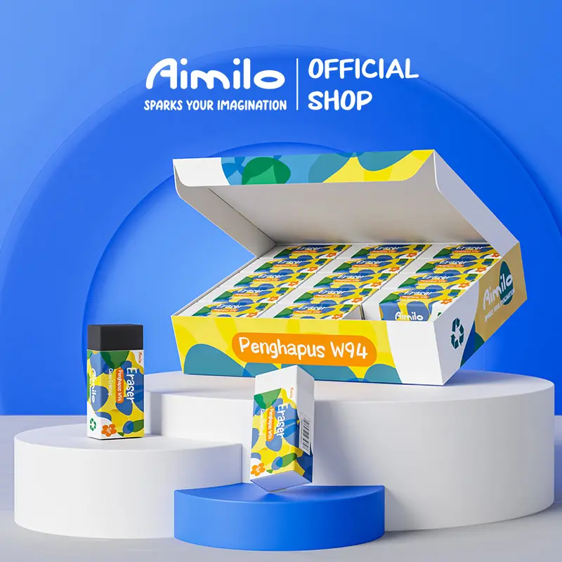 [READY] Aimilo Eraser / Penghapus Pensil Bebas PVC Bebas Debu Tidak Beracun Alat Tulis Sekolah Stationery Pc