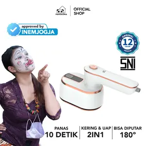 Pandaoma Setrika Uap Vulga Setrika 2in1 Setrika Mini Setrika Portable Cepat Panas