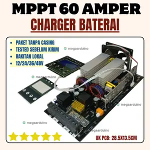 MPPT INDO DIY 60a solar charge controller 60amper rakitan lokal panel Surya SCC charger plts 60 A