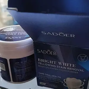 Pemutih Gigi Teeth Whitening Powder 30g/55g - Mencerahkan Gigi Removes Plaque Stains