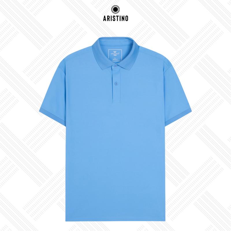 ARISTINO Áo polo nam màu xanh lá,vàng,xanh biển họa tiết trơn ngắn tay Nylon, phom dáng Regular Fit suông nhẹ nhưng vẫn vừa vặn, tôn dáng tối đa khi mặc APS087S3