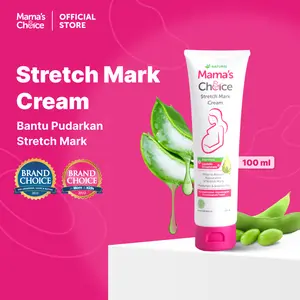 Stretch Mark Cream Mama's Choice | Krim Stretchmark Mengandung Olive Oil untuk Ibu Hamil Bumil dan Menyusui Busui