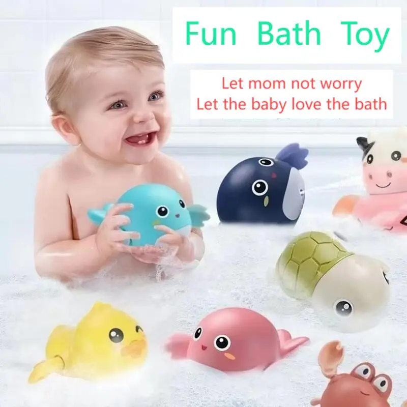 Baby bath toy children's swimming baby children play water duck little turtle boys and girls