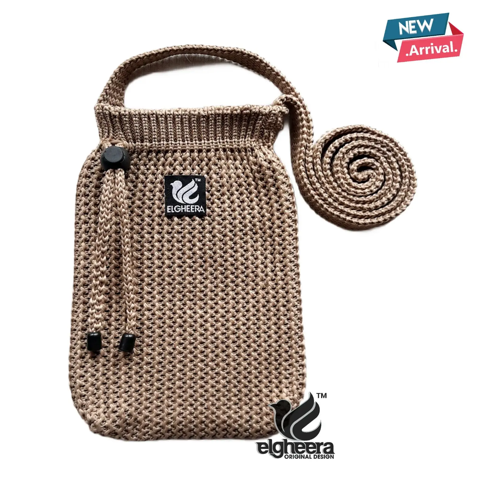 Tas selempang rajut serut polos by ELGHEERA Wanita