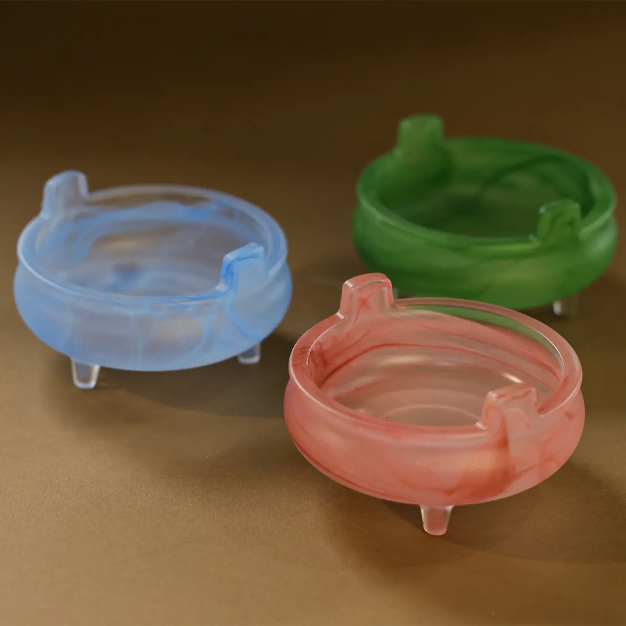【Benmu】Exquisite double-handled glazed incense burner ornaments 20250308-009L
