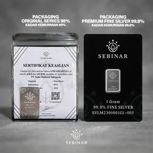 Fine Silver 999 & Original Series 99 - SEBINAR Silver Bar - Perak Batangan - Perak Murni