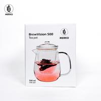 Gambar MERKO Brew Vision Tea pot 500ml infusur - Blirik wadah seduh teh full kaca dengan gagang dan tutup dari Maharaja Coffee Kota Administrasi Jakarta Pusat 5 Tokopedia