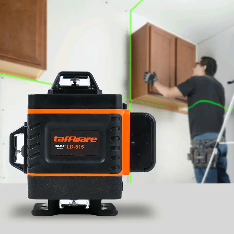 Taffware Mesin Self Leveling 16 Line Green Laser 4D with Remote - LD-515  / Taffware Hilda Mesin Laser Leveling 4
