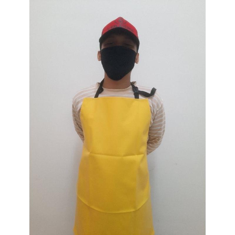 APRON PVC doff industri 1 Sisi celemek anti chemical waterproof anti air  Tali strap ceklok 7