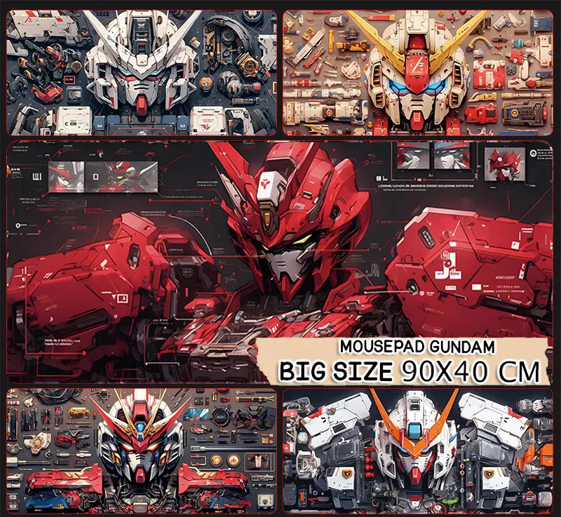 BIG SIZE L 90CMX40CM PREMIUM DESKMAT MOUSE PAD PANJANG ROBOT GUNDAM LARGE KEYBOARD MOUSEPAD GAMING ANTI SLIP GUNPLA GUNDAM SEED 0