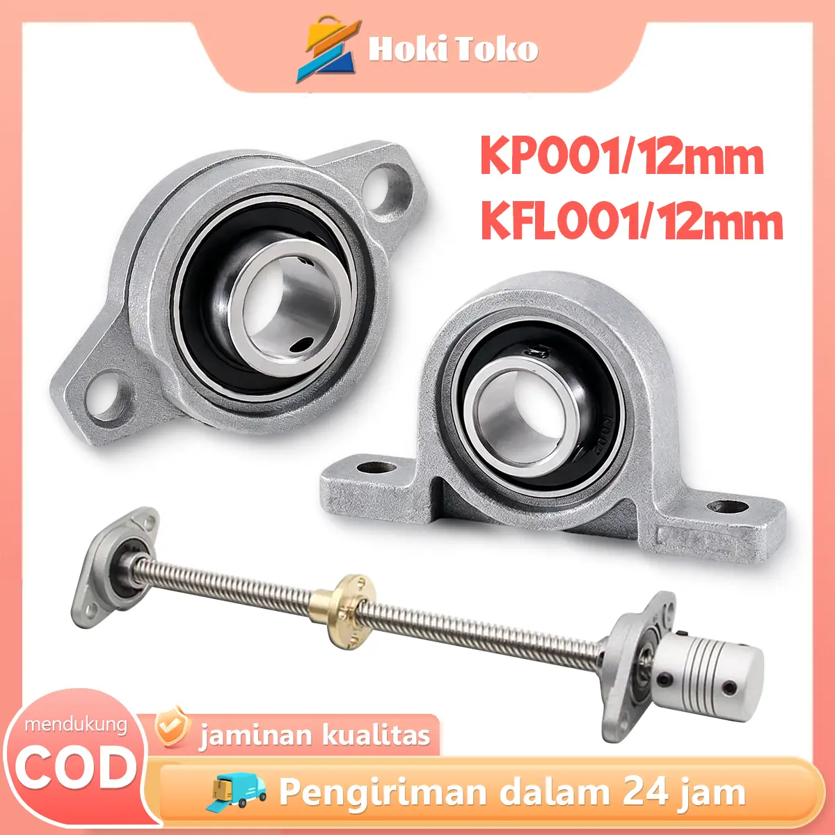 Pillow Block Bearing Diameter Bore 12mm KP001 KFL001 Bearing Holder Shaft Support