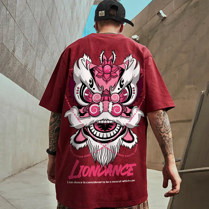 New Short-Sleeved Men's Xingshi Printed T-shirt Loose Trendy Top