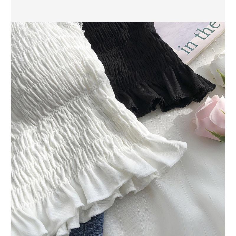 Tanktop import Wanita kamisol padded hiasan renda cantik bh pakaian dalam fashion 1076 6