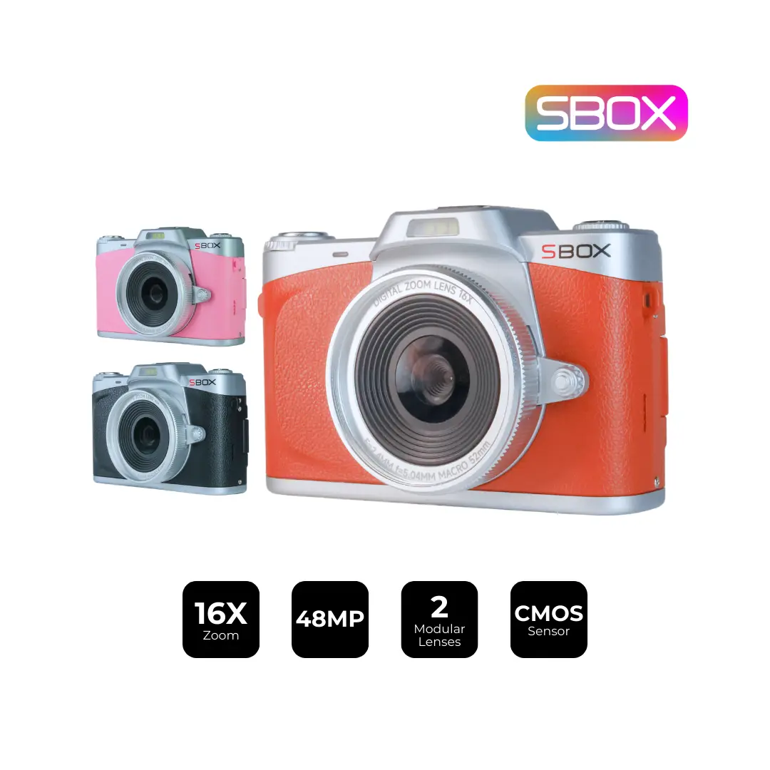 Kamera Digital Digicam SBOX MATE POP dengan Lensa Modular