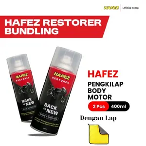 ( 2 PCS ) HAFEZ RESTORER PENGKILAP & PENGHITAM BODY MOTOR Car Kendaraan