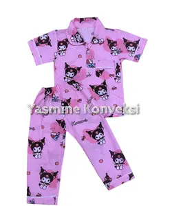 PROMO PIYAMA ANAK 1-5 THN BAHAN POLY MIKRO LOKAL PIYAMA ANAK VIRAL MURAH Cowo Cewe