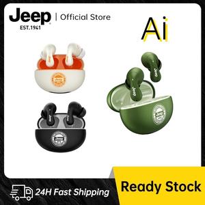 Alat Dengar Bluetooth, Jeep JP EW121, Fon Telinga Tanpa Wayar, Teknologi TWS, Bluetooth 5.3, Bunyi Stereo, Fon Kepala Dalam Telinga, dengan Mikrofon Pembatal Bunyi, Kalis Air IPX5, Sesuai untuk Sukan, Masa Main 20 Jam, Serasi dengan Android dan iOS