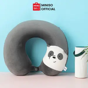 MINISO We Bare Bears - Memory Foam U-Shaped Bantal Leher Karakter (3 colors)