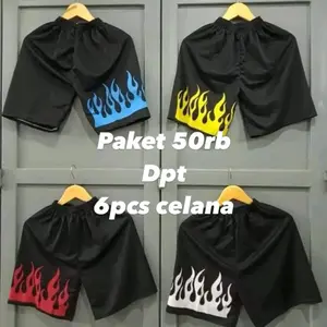 Lotto Celana Api Pendek Kolor Spot Olahraga Pria & SportWanita Bahan Nyaman Motif Printing Ukuran M L XL Paket 50rb Dpt 6pcs Celana Nyaman Adem Cocok Untuk Berbagai Aktivitas
