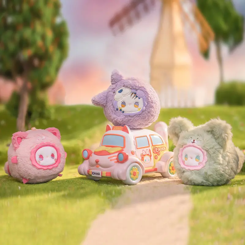 OHSOME EMMA Blind Box Gacha Set Koleksi Figure EMMA RUA RUA ZOO TUAN TUAN Plush Keychain Series (1/6) - PRODUK RANDOM 7