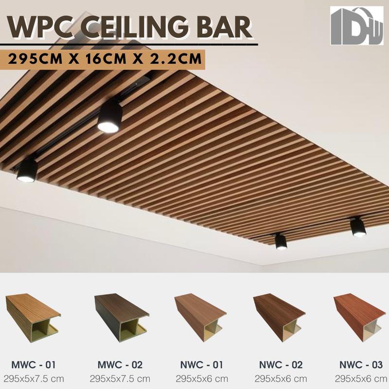 WPC Bar Ceiling | Skat | Partisi Plafon PVC Panjang 295cm | Kisi-Kisi ...