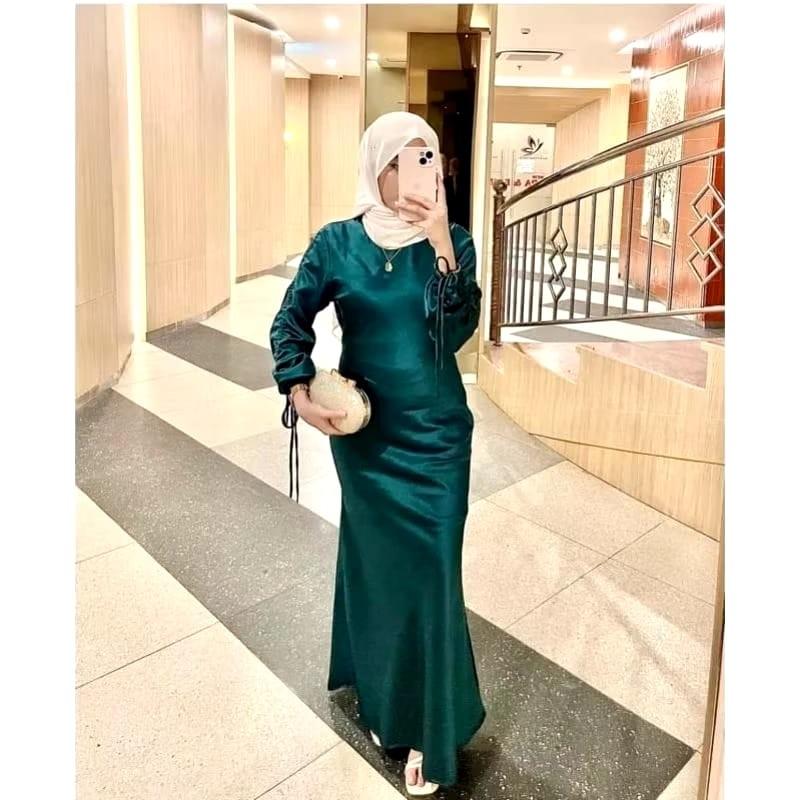 Product Introduction of Dress Darla Silk Satin Velvet Terbaru Dress Kondangan Wanita Bridsmeid//Dress Lebaran Kekinian 46