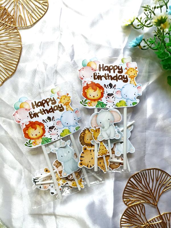 Topper cake karakter animals part 2 / cute animals 4