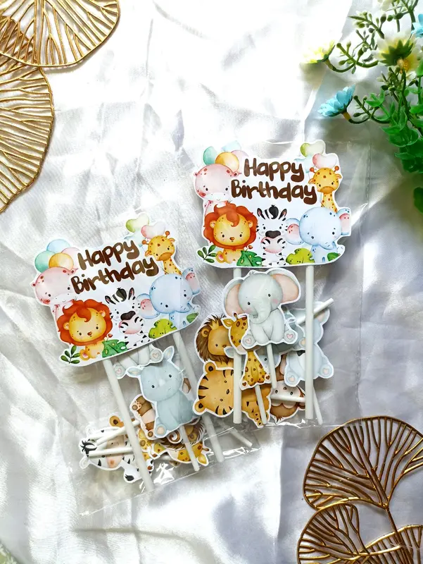 Topper cake karakter animals part 2 / cute animals 4