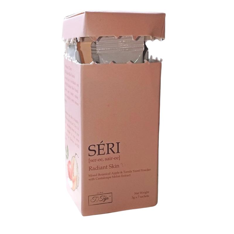 Product Introduction of SERI Radiant Skin Mixed Botanical Apple & Torula Yeast Powder With Cantaloupe Melon Extract for All Ages - 1 Box 7 Sachets x 7g 0