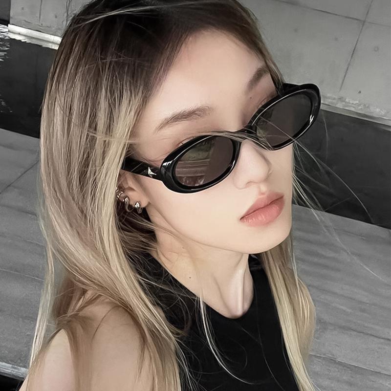 Kính Chống Nắng, ICON, MX STUDIO-HANNA, Dành Cho Khuôn Mặt Tròn, Chống Tia Cực Tím, Unisex, Kính Mắt Hình Bầu Dục, Vành Đầy Đủ Hình Bầu Dục, Kính Chống Nắng Thời Trang, Phong Cách Thường Ngày Phong Cách Ngầu