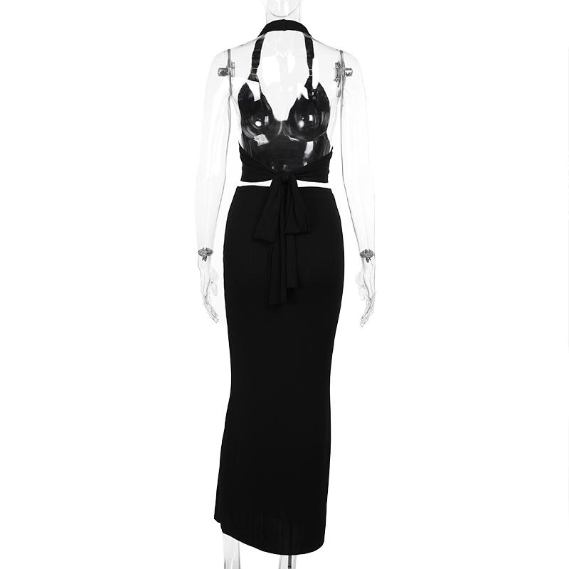 Product Introduction of Bộ Váy Nửa Treo Cổ Trang Trí Bằng Kim Loại, XY24193MHO 8