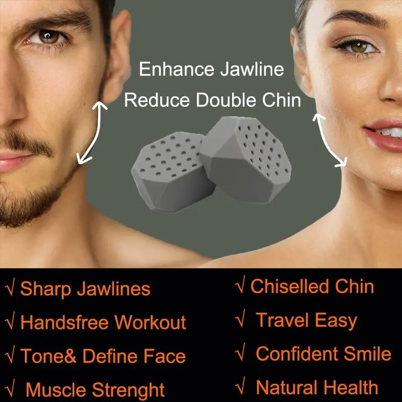 6PCS Jawline Exerciser / Alat Latihan Penirus Rahang & Pipi Tembem / Alat Pelangsing Wajah 6
