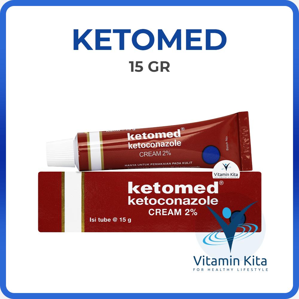 KETOMED 2% CREAM 15 GR | Krim Anti Jamur, Kutu Air, Kurap, Panu, Infeksi Jamur, Meredakan Rasa Gatal