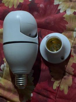 Product Review of HD 1080P Wifi Camera LED Light 360 Wireless Panoramic Home Security CCTV E27 Fisheye Bulb Lamp IP Camera Two Ways Audio White Power from w**i 0