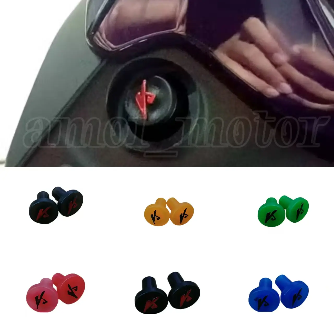 2BIJI SIDE MIRROR SCREW KING DRAG SIDE MIRROR SCREW RUBBER PENUTUP GETAH Rubber Cap