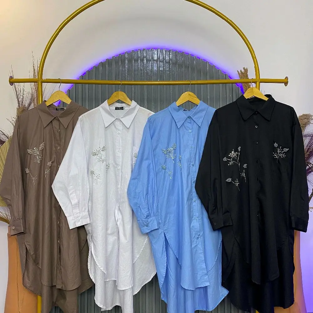 Tunik Poplin Payet By Shaqueena Collection