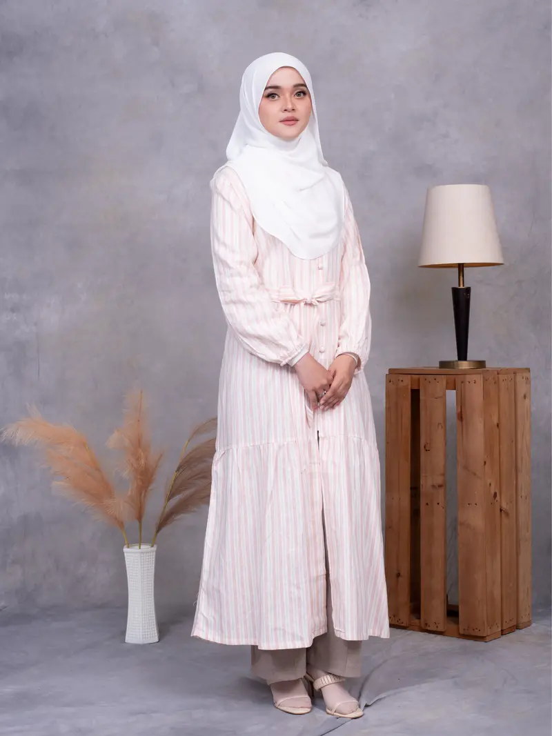 cos french toile linen dress - TikTok Shop Malaysia