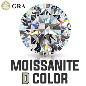 white diamond moissanite vvs1 color D