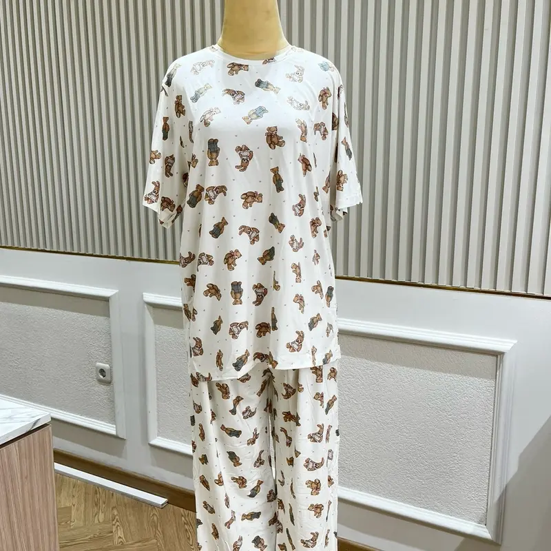 Yukidu Baju Tidur Bear Set Organic Bamboo Premium 1