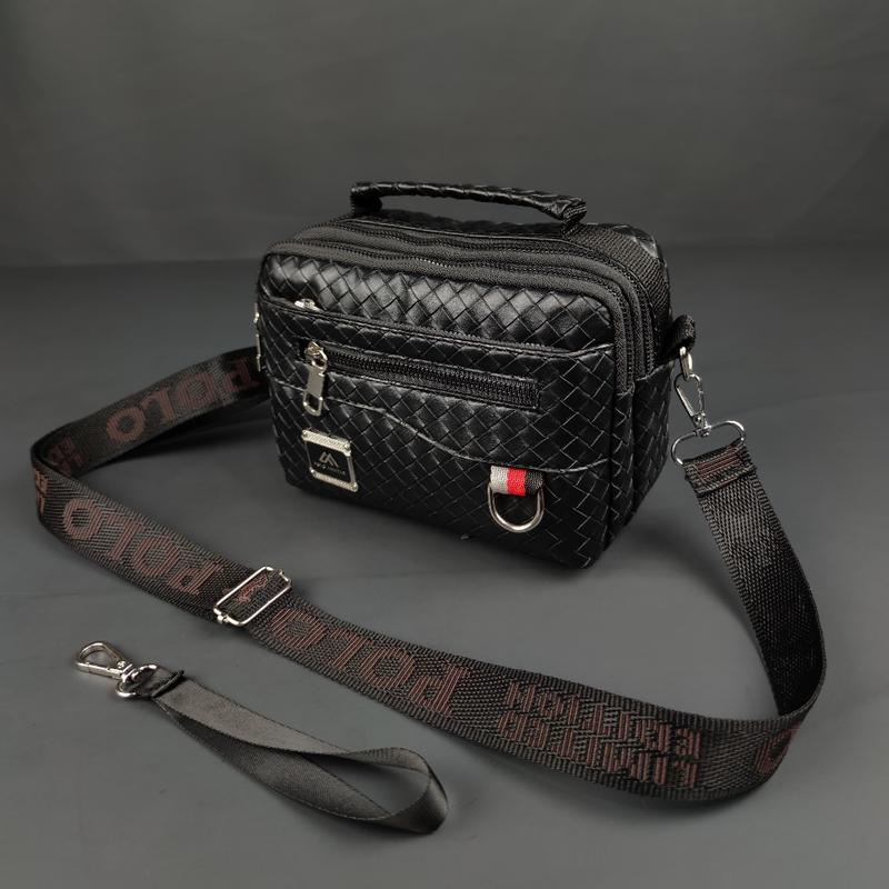 POLO AMSTAR - Handbag Pria Wanita Bahan kulit PU Multifungsi Bisa Selempang Clucth Bag Tas Tangan 2