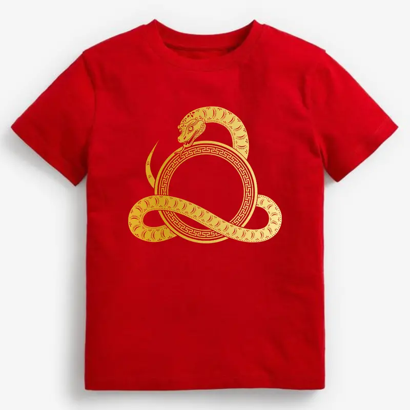 Haoshoku -Kaos Distro Pria Dewasa - Imlek Edition- Tshirt Imlek- Golden Snake- CM301 - Baju Katun Combed Panjang Sablon 2
