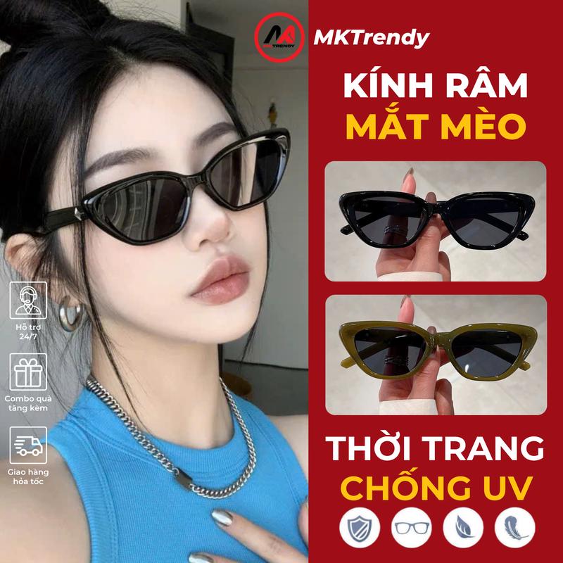 MÃ R1 Kính Râm Mắt Mèo Kính Mát Thời Trang Cho Nam Nữ Cao Cấp Gọng Nhựa Siêu Nhẹ Chống UV Bảo Vệ Mắt Mắt Kính Gọng CatEye Họa Tiết Ngôi Sao Kính Đi Đường Chống Nắng Cho Nữ Kính Nam Đẹp Chống Bụi Chống Chói Đeo Đi Chơi Đi Học Hot Trend Phong Cách Hàn Quốc