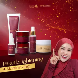 PAKET SERIES BRIGHTENING + MOISTURIZING TREATMENT BY MAMITHA GLOW Perawatan Wajah Mencerahkan Muka Kusam Pelembab Moisturizer