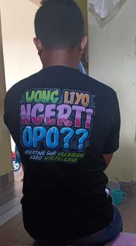 Product Review of Kaos kata kata Wong Liyo Ngerti Opo Baju Katun New Free Sticker from l**h 0